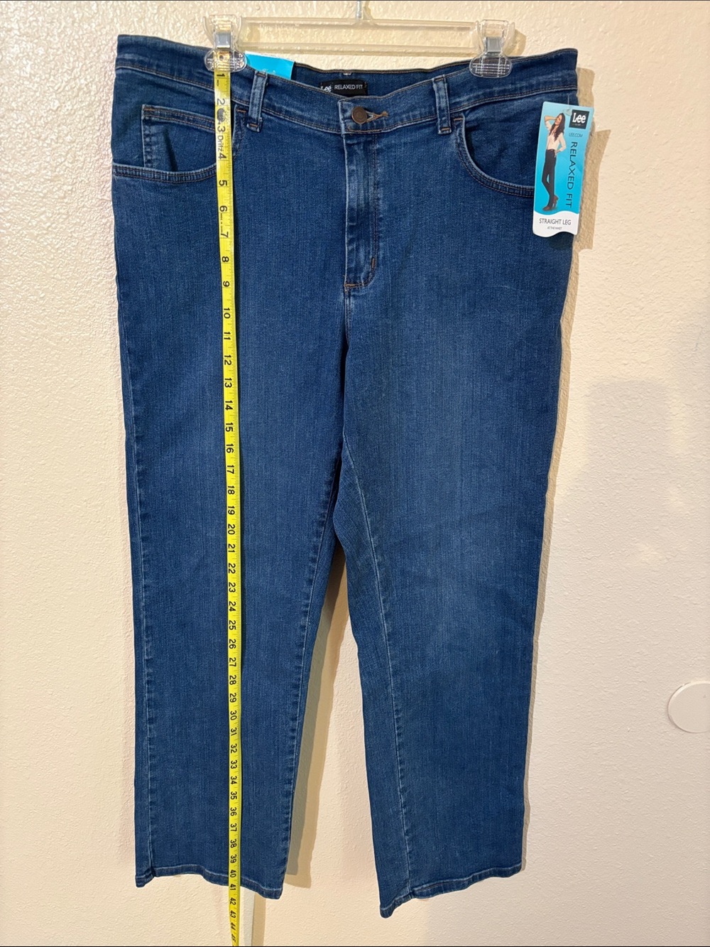 Lee Relaxed Straight Leg Jeans - Indigo Blue